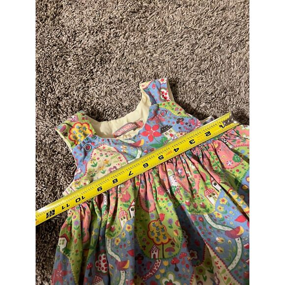 Jelly the Pug Dress Floral Garden Path 2T Whimsical Fun Novelty Dress - Picture 6 of 7